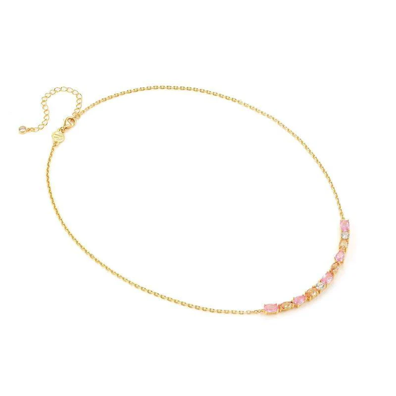 Nomination Gold Colour Wave Aurora Long Bar Necklace - Image 5