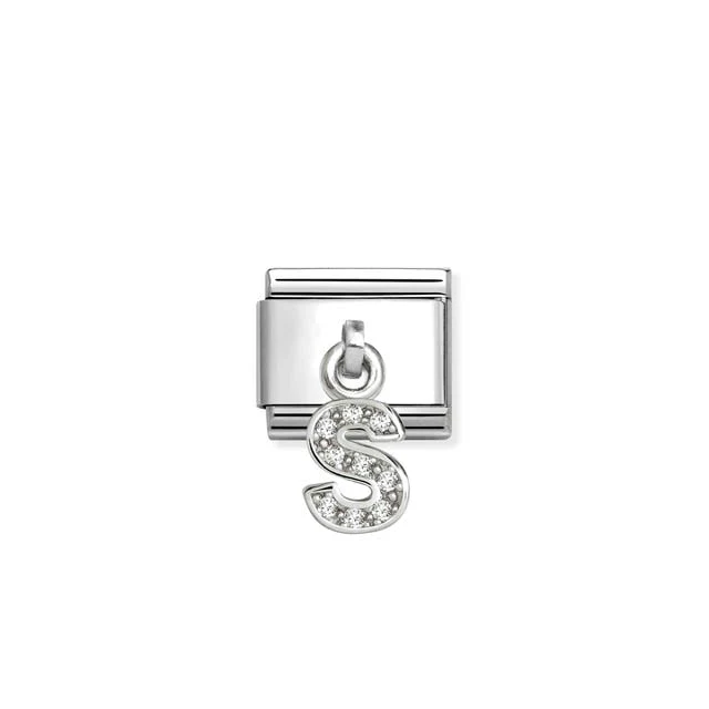 Nomination Composable Classic Link, Sparkling Letter S