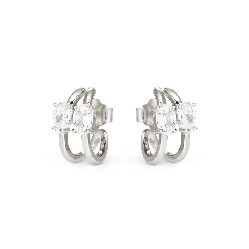 Nomination Sterling Silver Colour Wave Aurora Hoop Earrings - Image 2